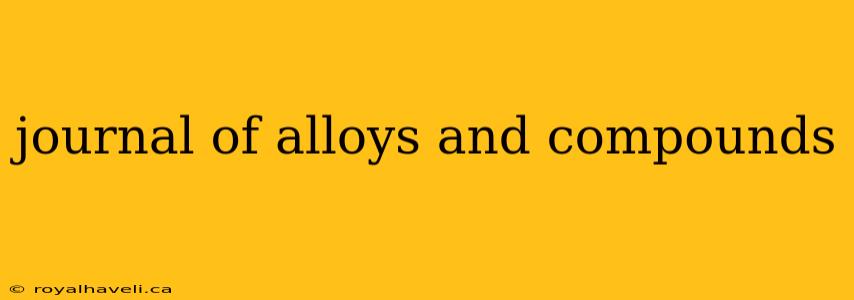 journal of alloys and compounds